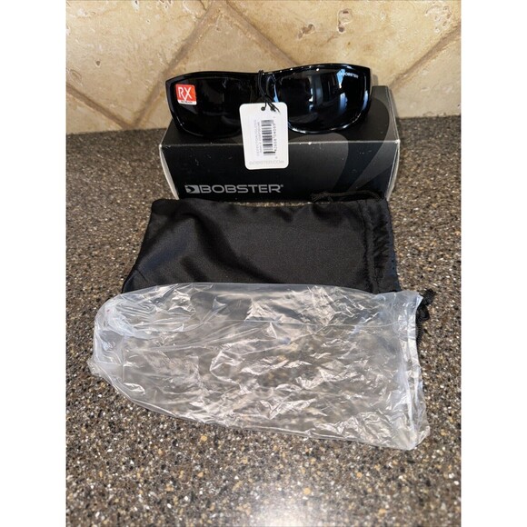 Bobster Defector Sunglasses Black w Smoked Lenses Street Series RX EDEF001AR New - Picture 2 of 5